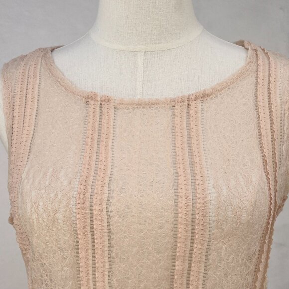 Anarkh Lace Sleeveless Top in 'Vintage Ivory' Size Medium Made in USA / Coquette - Picture 8 of 14